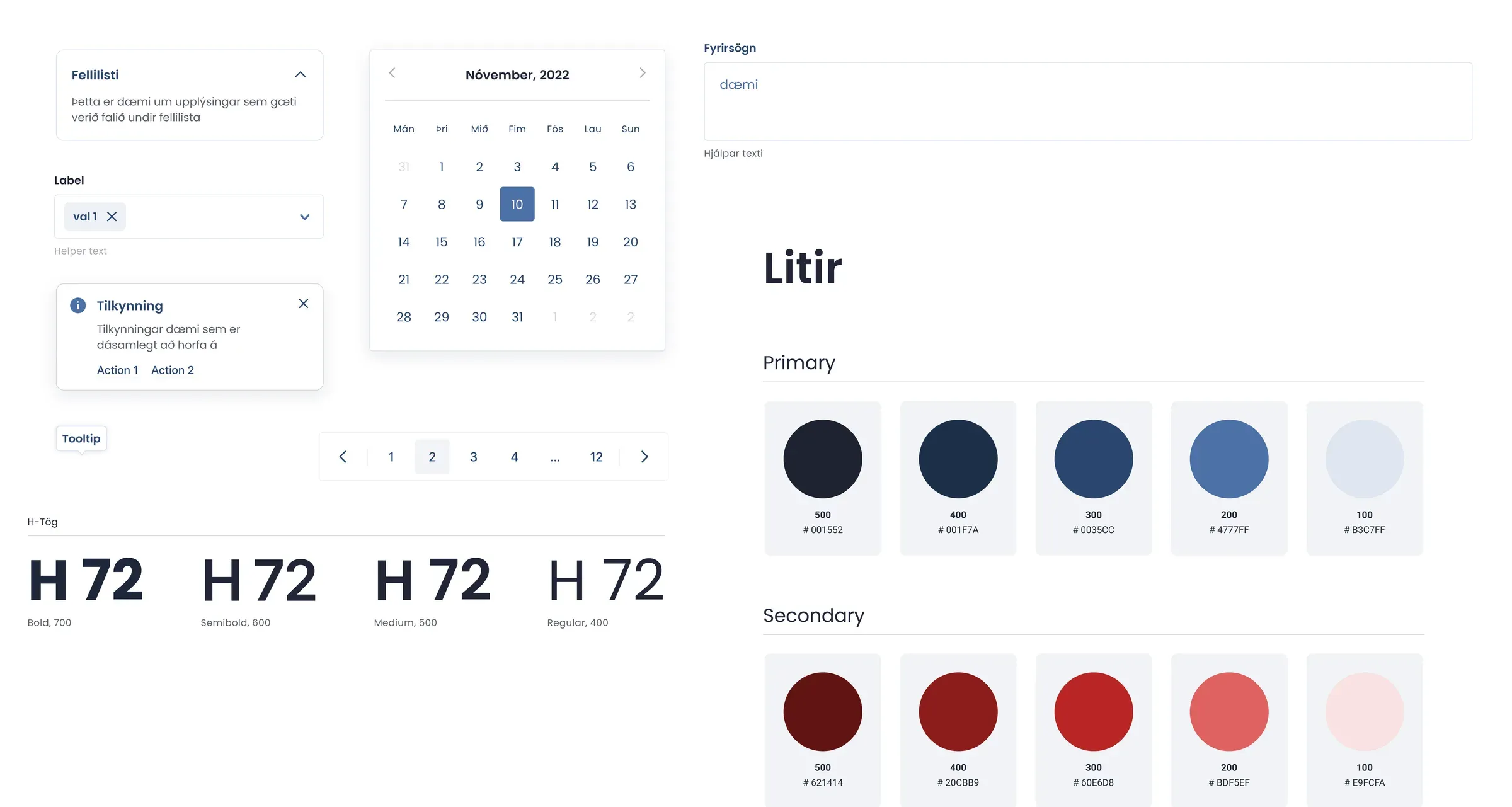 The style guide: colour, type and form elements